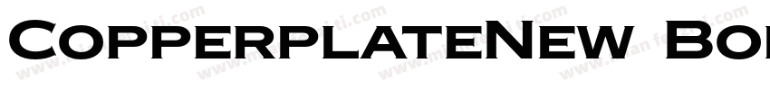 CopperplateNew BoldExtended字体转换